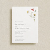 Invitation Leander Rustic Fleur sauvage Boho Floral Mariage