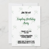 Invitation Leap Anniversaire 29 février Leaper Grenouille mod (Dos)