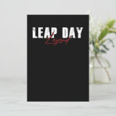 Invitation Leap day legend Leap Year Février 29 (Debout devant)