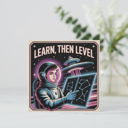 Invitation Learn, Then Level (Debout devant)