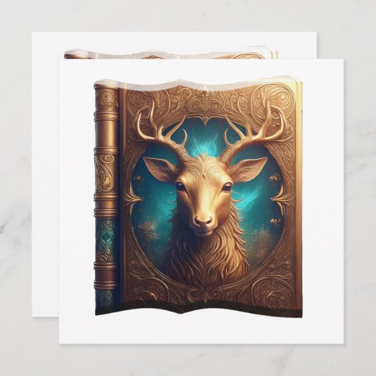 Invitation Leather Bound Copy Of A Deer Hunting Guide (Devant / Derrière)