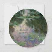 INVITATION L'EAU MENSONNE EN ROSE VERT BLEU RÉFLEXIONS (Devant)