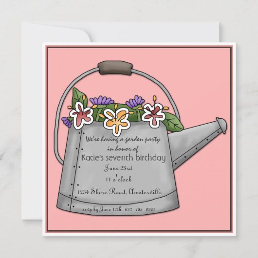 Invitation L'Eau peut inviter (Devant)