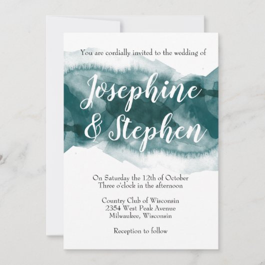 Invitation L'eau pour l'âme (Devant)