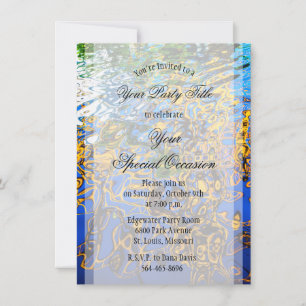 Invitation © L'eau réfléchissante ondule l'art Abstrait