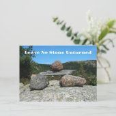 Invitation Leave No Stone Unturn Idiom Rechercher tout possib (Debout devant)
