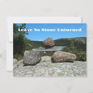 Invitation Leave No Stone Unturn Idiom Rechercher tout possib