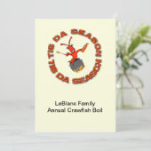 Invitation L'ébullition Tis DA d'écrevisses assaisonnent des (Debout devant)