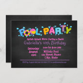 Invitation L'éclaboussure de Splish de filles viennent à (Devant / Derrière)