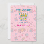 Invitation L'école c'est cool, faisons la loi, rentrée en CE1 (Dos)