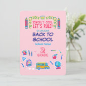 Invitation L'école c'est cool, régnons sur la deuxième année  (Debout devant)