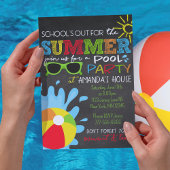 Invitation L'école est dehors pour la fête du tableau de bord