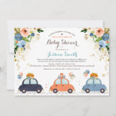 Invitation Lecteur Citrouille bleu et or par Baby shower (Devant)