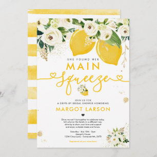 Invitation Lecteur De Citron Par Fête de l'mariée Lemon Main 