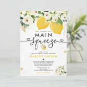 Invitation Lecteur De Citron Par Fête des mariées Citron Sque (Debout devant)