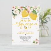 Invitation Lecteur De Citron Par Fête des mariées Citron Sque (Debout devant)