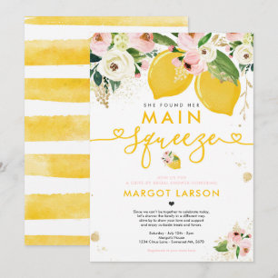 Invitation Lecteur De Citron Par Fête des mariées Citron Sque