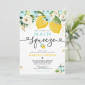 Invitation Lecteur De Citron Par Fête des mariées Citron Sque (Debout devant)