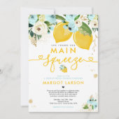 Invitation Lecteur De Citron Par Fête des mariées Citron Sque (Devant)