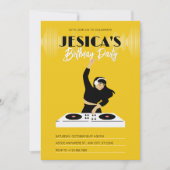 Invitation Lecteur de musique Yellow dj (Devant)