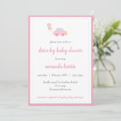 Invitation lecteur par fille baby shower (Debout devant)