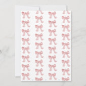 Invitation lecteur par fille baby shower (Dos)