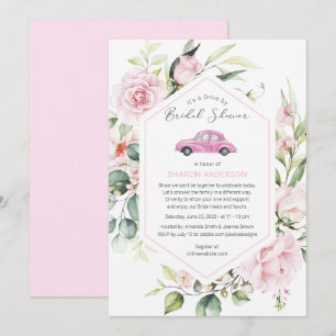 Invitation Lecteur Rose Par Baby shower Floral Drive À Traver