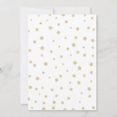 Invitation Lecteur Twinkle Gold par Baby shower (Dos)