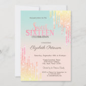 Invitation Lecteurs de Parties scintillant cool Ombre Sweet 1 (Devant)
