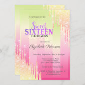 Invitation Lecteurs de Parties scintillant modernes Ombre Str (Devant / Derrière)