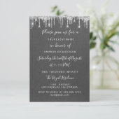 Invitation Lecteurs papier argent Kraft Mariage nuptiale Swee (Debout devant)