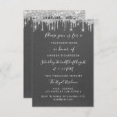 Invitation Lecteurs papier argent Kraft Mariage nuptiale Swee (Devant / Derrière)