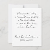 Invitation Lecture de livre personnalisable (Dos)