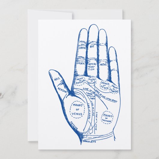 Invitation Lecture de Palmiste vintage (Devant)