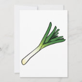Invitation Leek Vegetable (Devant)