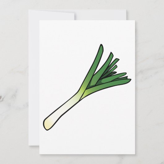 Invitation Leek Vegetable (Devant)