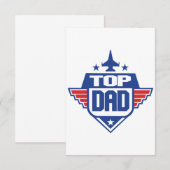 Invitation Légende de Papa Homme (Devant / Derrière)