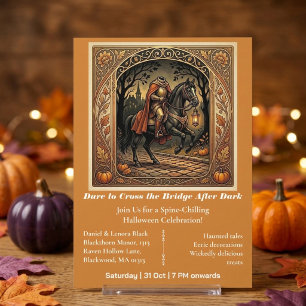 Invitation Légende de Sleepy Hollow Osez traverser dans la nu
