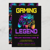 Invitation Légende du jeu (Devant / Derrière)