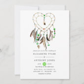 Invitation Légende indienne Mariage des Boho tribaux (Devant)