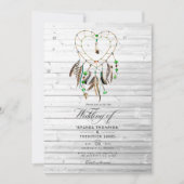 Invitation Légende indienne rustique Mariage des Boho tribaux (Devant)