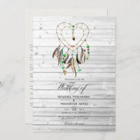 Légende indienne rustique Mariage des Boho tribaux