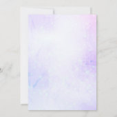 Invitation Légère Quinceanera Florale Violette (Dos)