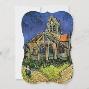 Invitation L'église d'Auvers de Vincent van Gogh Mariage