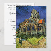 Invitation L'église d'Auvers-sur-Oise par Vincent van Gogh Ma (Devant / Derrière)