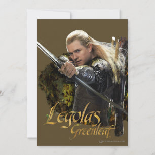 Invitation LEGOLAS GREENLEAF™ Drawing Bow Graphic