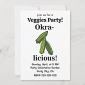 Invitation Légume Okra Légumes (Devant)