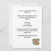 Invitation Légume végétal Appréciation végétarienne (Dos)
