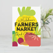 Invitation Légumes Fruits du Marché des Producteurs d'Été (Debout devant)