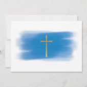 Invitation L'Élégant Bleu et Or (Dos)